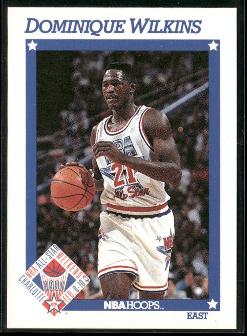Dominique Wilkins Player Lot Bundle 10 Basketball Cards DW003 Hawks back