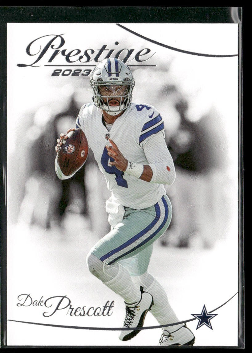 Dak Prescott Player Lot Bundle 10 Different Football Cards DP002 Cowboys back