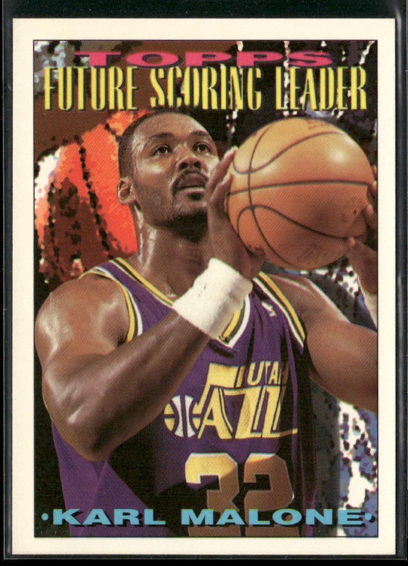 Karl Malone Player Lot Bundle 10 Basketball Cards KM005 Utah Jazz back