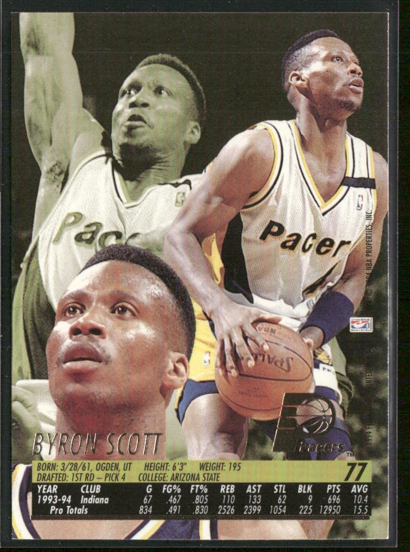Byron Scott Player Lot Bundle 10 Different Basketball Cards BS001 Lakers Pacers back