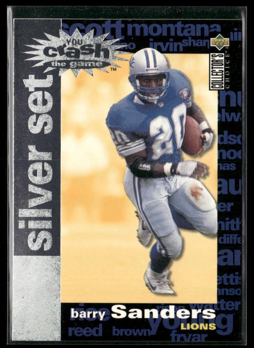 Barry Sanders Player Lot Bundle 10 Different Football Cards BS008 Lions back