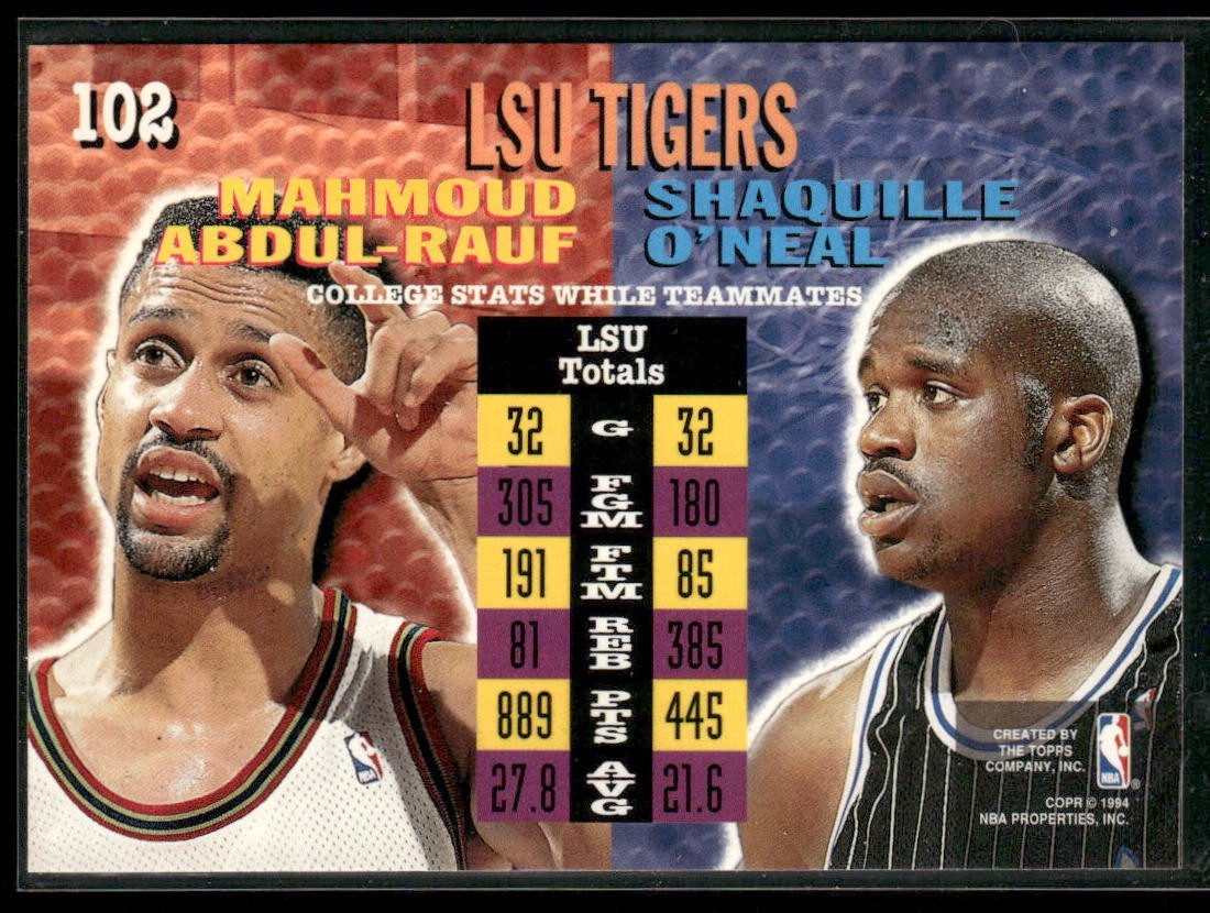 Shaquille O'Neal Player Lot Bundle 10 Basketball Cards SON002 Orlando Magic back