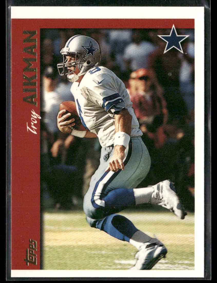 Troy Aikman Player Lot Bundle 10 Different Football Cards TA005 Cowboys back