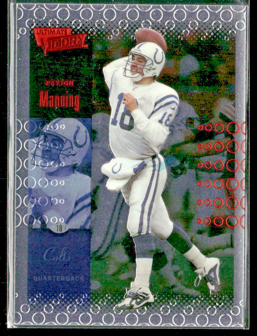 Peyton Manning Player Lot Bundle 10 Different Football Cards PM001 Colts back
