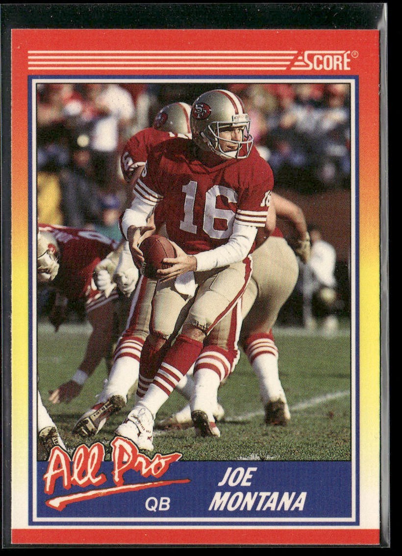 Joe Montana Player Lot Bundle 10 Different Football Cards JM002 49ers Chiefs back