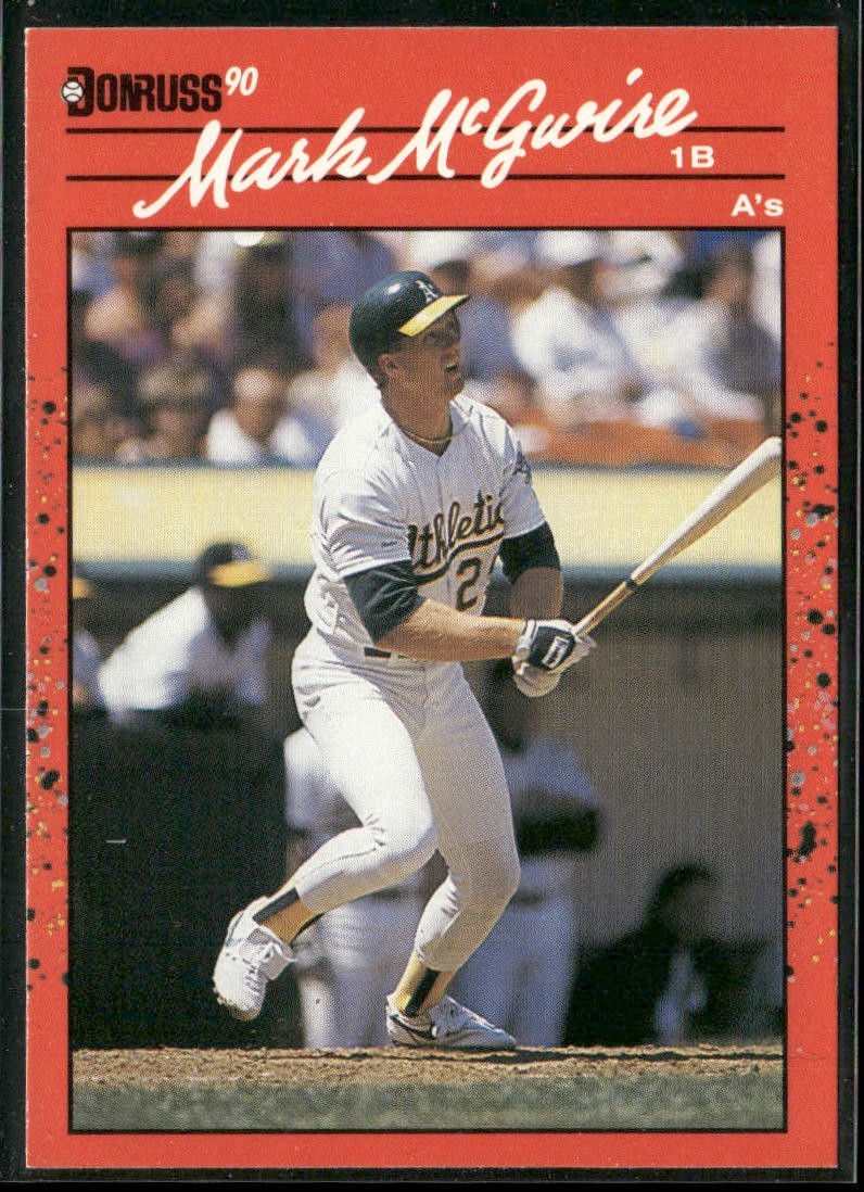 Mark McGwire Player Lot Bundle 10 Different Baseball Cards MM001 Athletics back