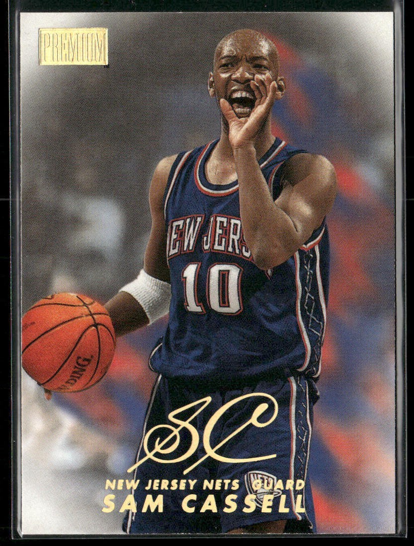 Sam Cassell Player Lot Bundle 10 Basketball Cards SC002 Rockets Nets 1 RC back