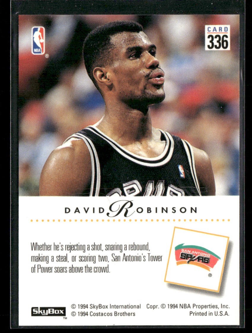 David Robinson Player Lot Bundle 10 Basketball Cards DR002 Spurs back
