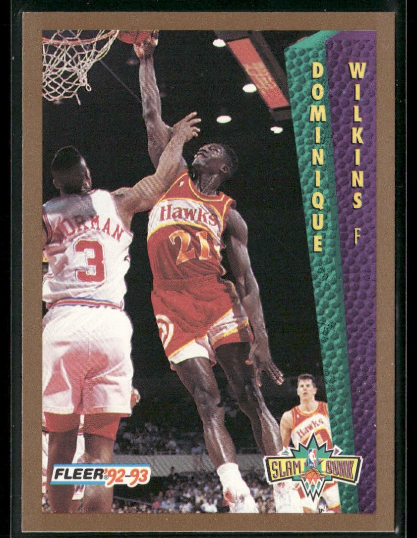 Dominique Wilkins Player Lot Bundle 10 Basketball Cards DW003 Hawks back