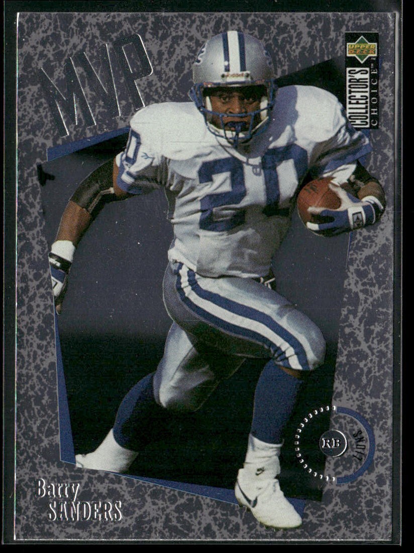 Barry Sanders Player Lot Bundle 10 Different Football Cards BS008 Lions back