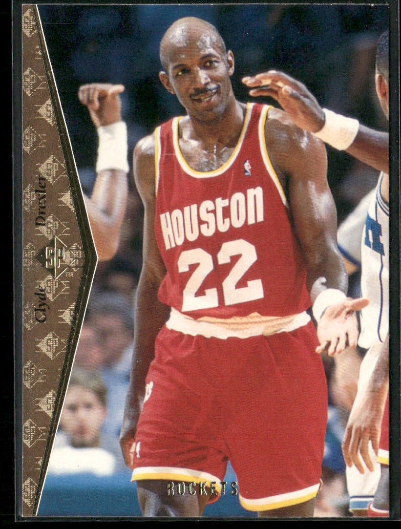 Clyde "The Glide" Drexler Player Lot Bundle 10 Basketball Cards CD001 Portland back