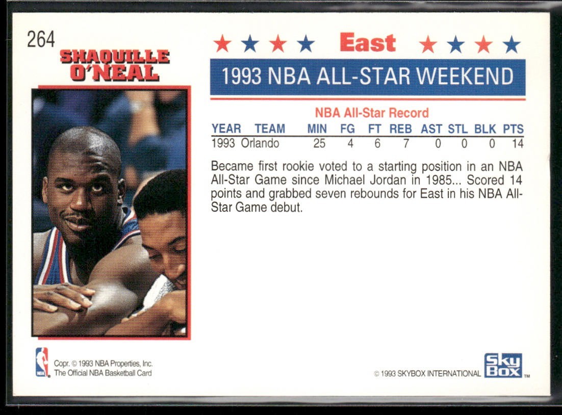 Shaquille O'Neal Player Lot Bundle 10 Basketball Cards SON002 Orlando Magic back