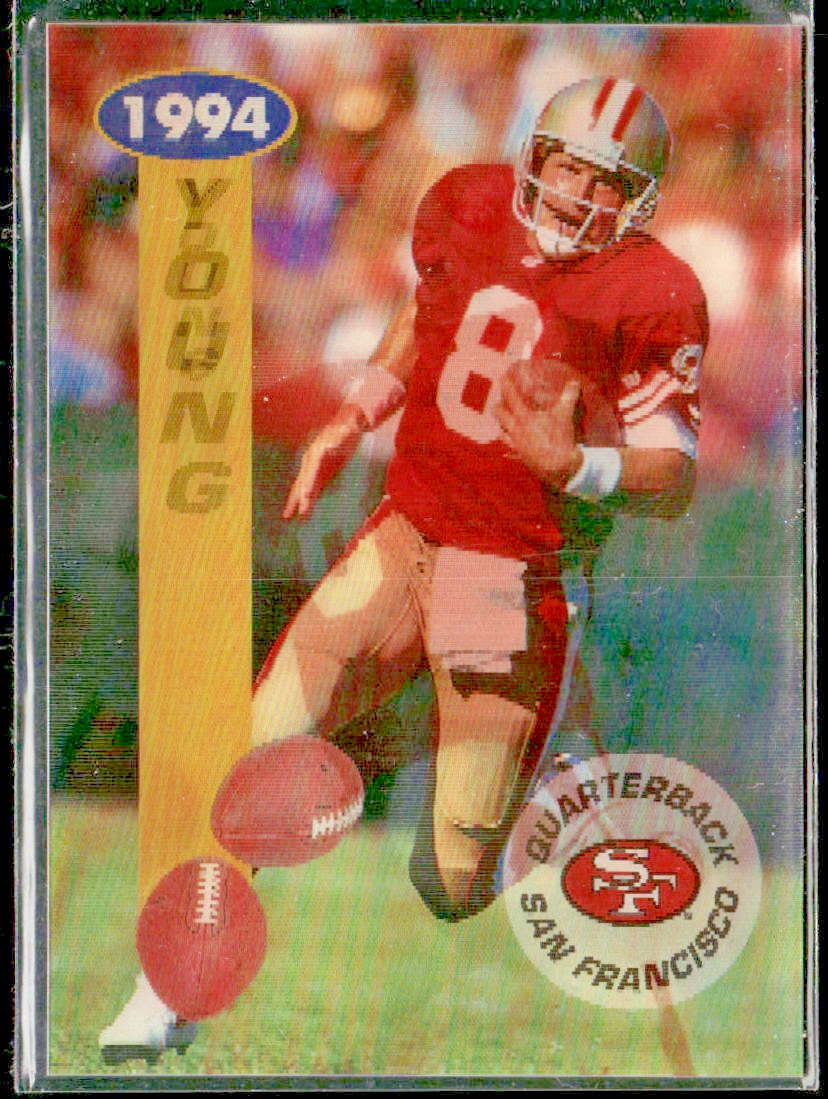 Steve Young Player Lot Bundle 10 Different Football Cards SY006 49ers front