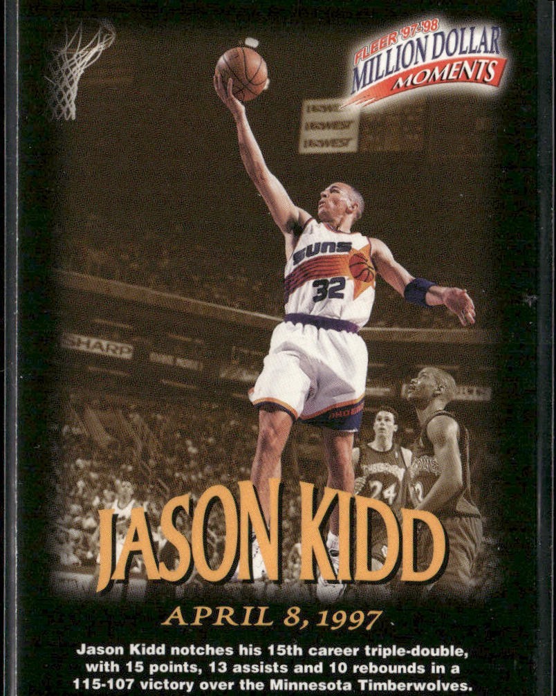 Jason Kidd Player Lot Bundle 10 Basketball Cards JK002 Mavericks 1 RC (Edge Dmg) back