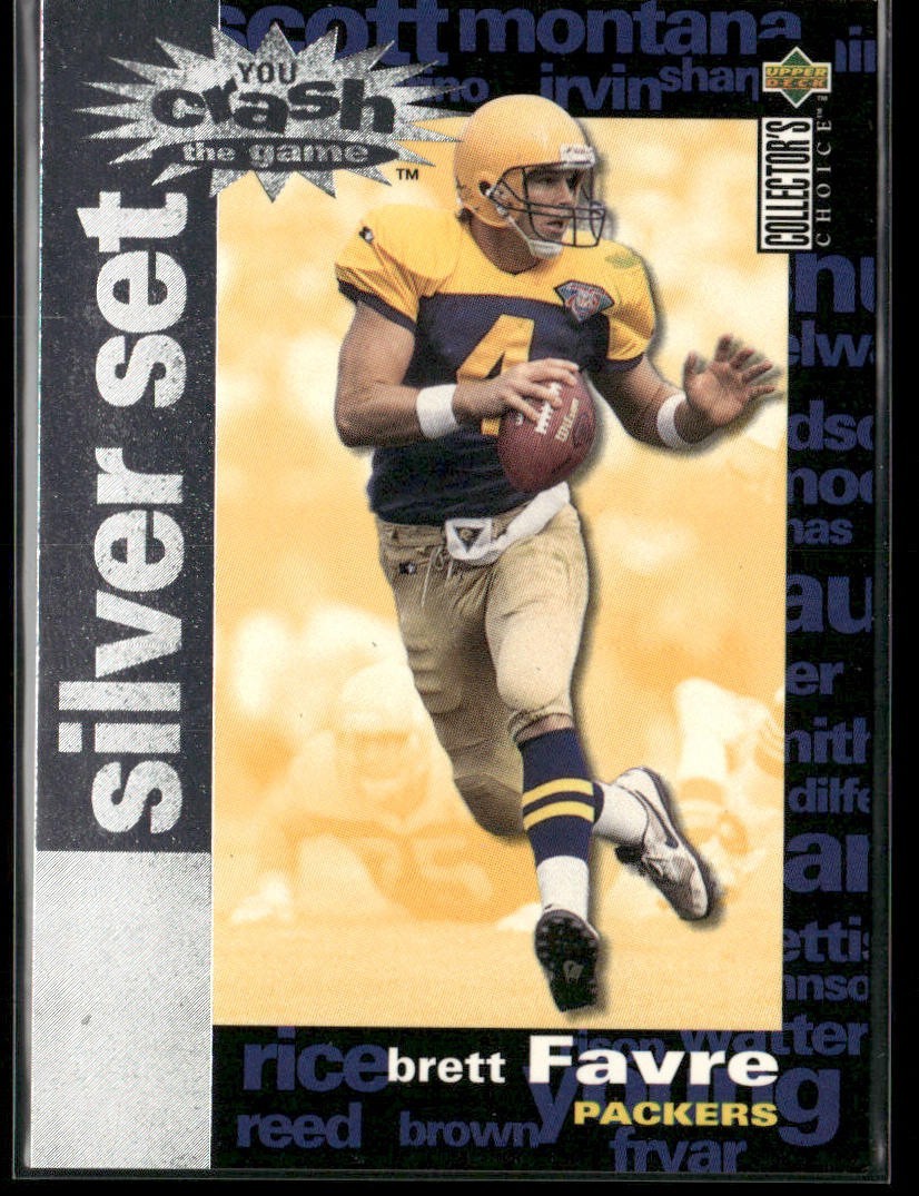 Brett Favre Player Lot Bundle 10 Different Football Cards BF002 Packers back