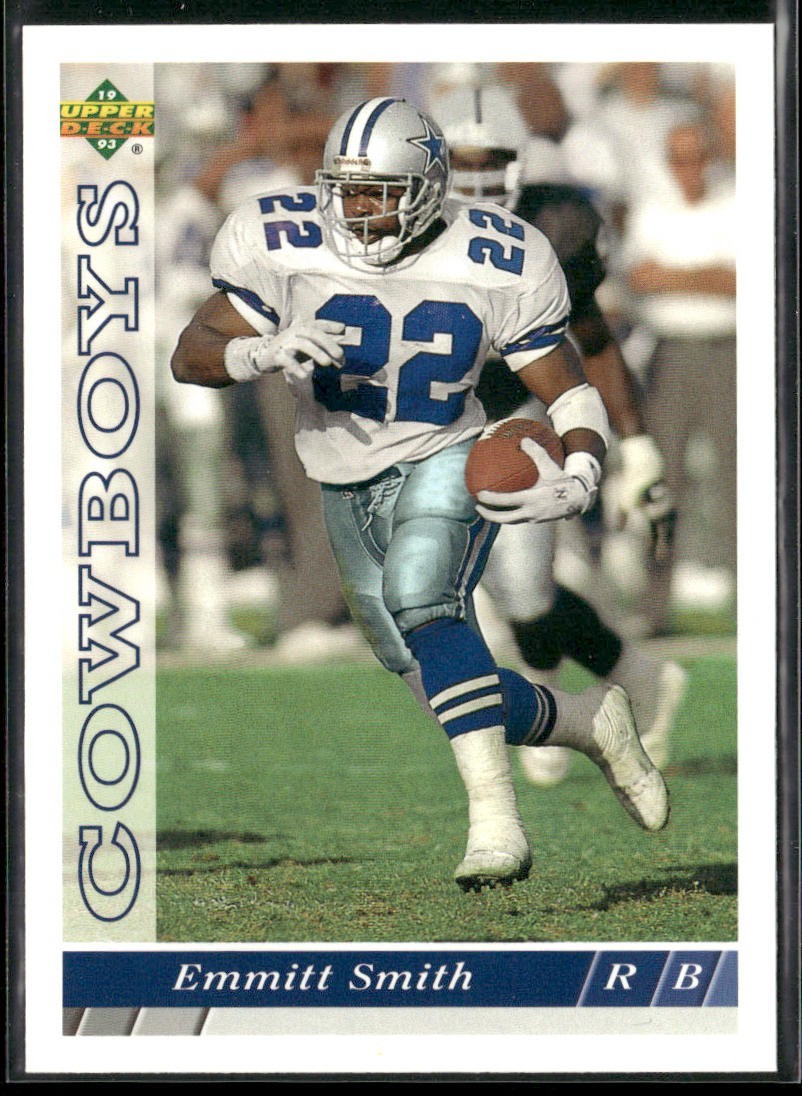 Emmitt Smith Player Lot Bundle 10 Different Football Cards ES001 Cowboys 1 RC back