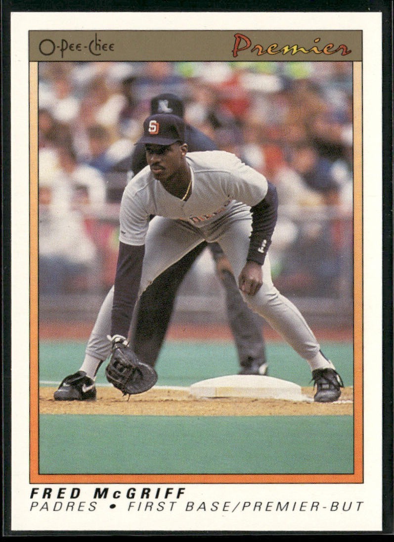Fred McGriff Player Lot Bundle 10 Different Baseball Cards FM001 Blue Jays back