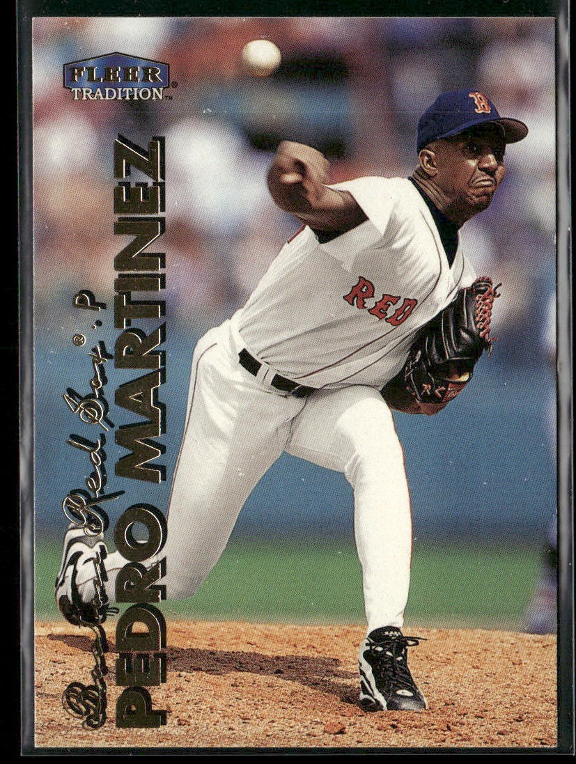 Pedro Martinez Player Lot Bundle 10 Different Baseball Cards PM001 Red Sox back