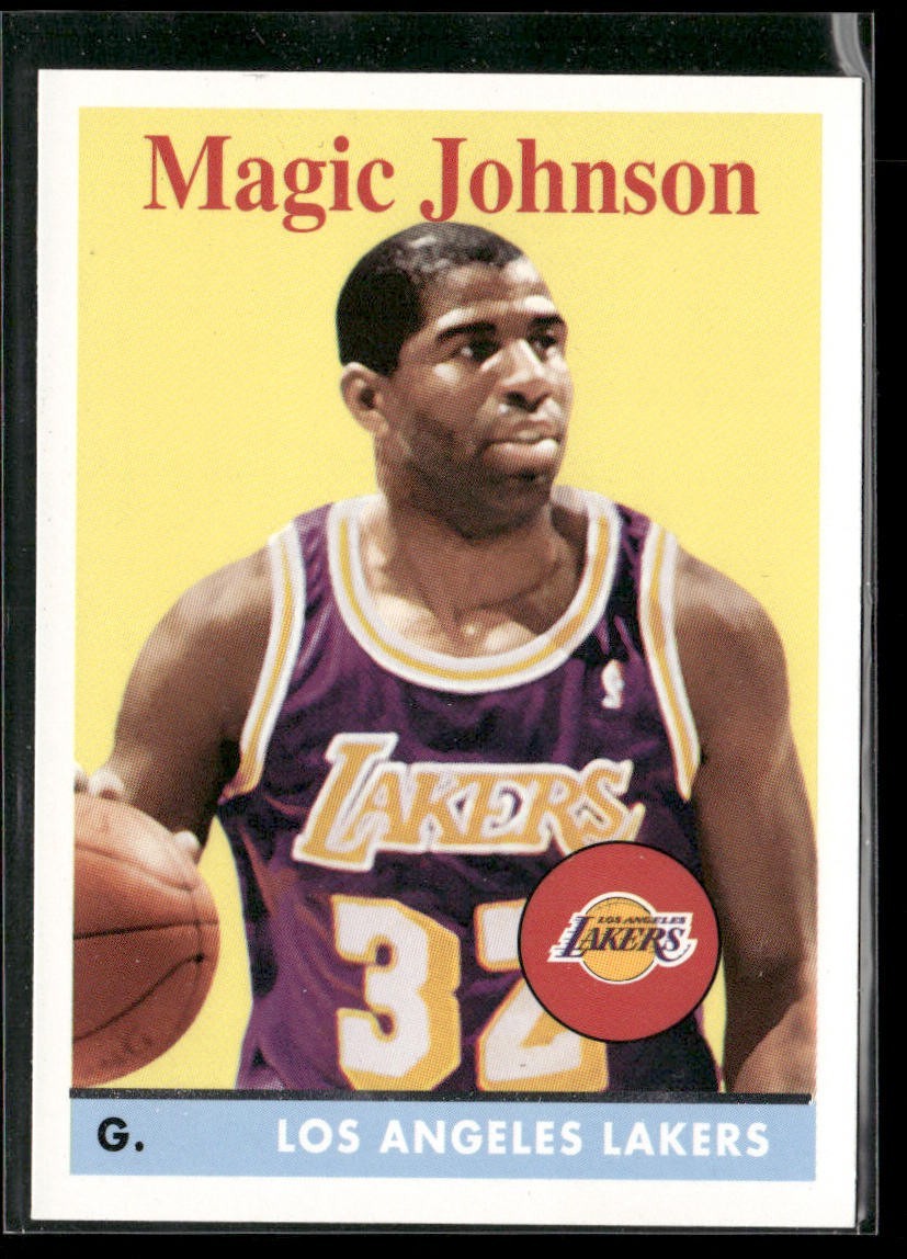 Magic Johnson Player Lot Bundle 10 Basketball Cards MJ001 Lakers back