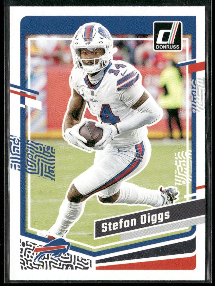 Stefon Diggs Player Lot Bundle 10 Different Football Cards SD003 Bills Vikings back
