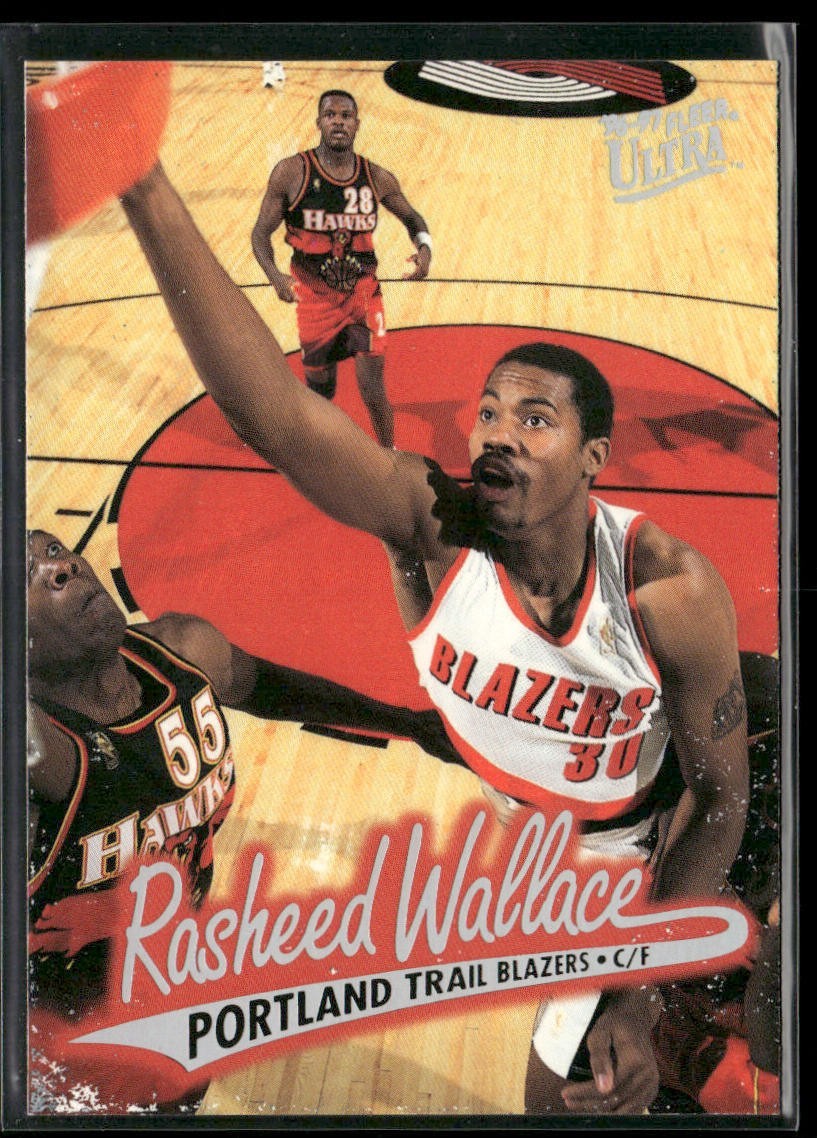Rasheed Wallace Player Lot Bundle 10 Basketball Cards RW001 Bullets 1 RC back