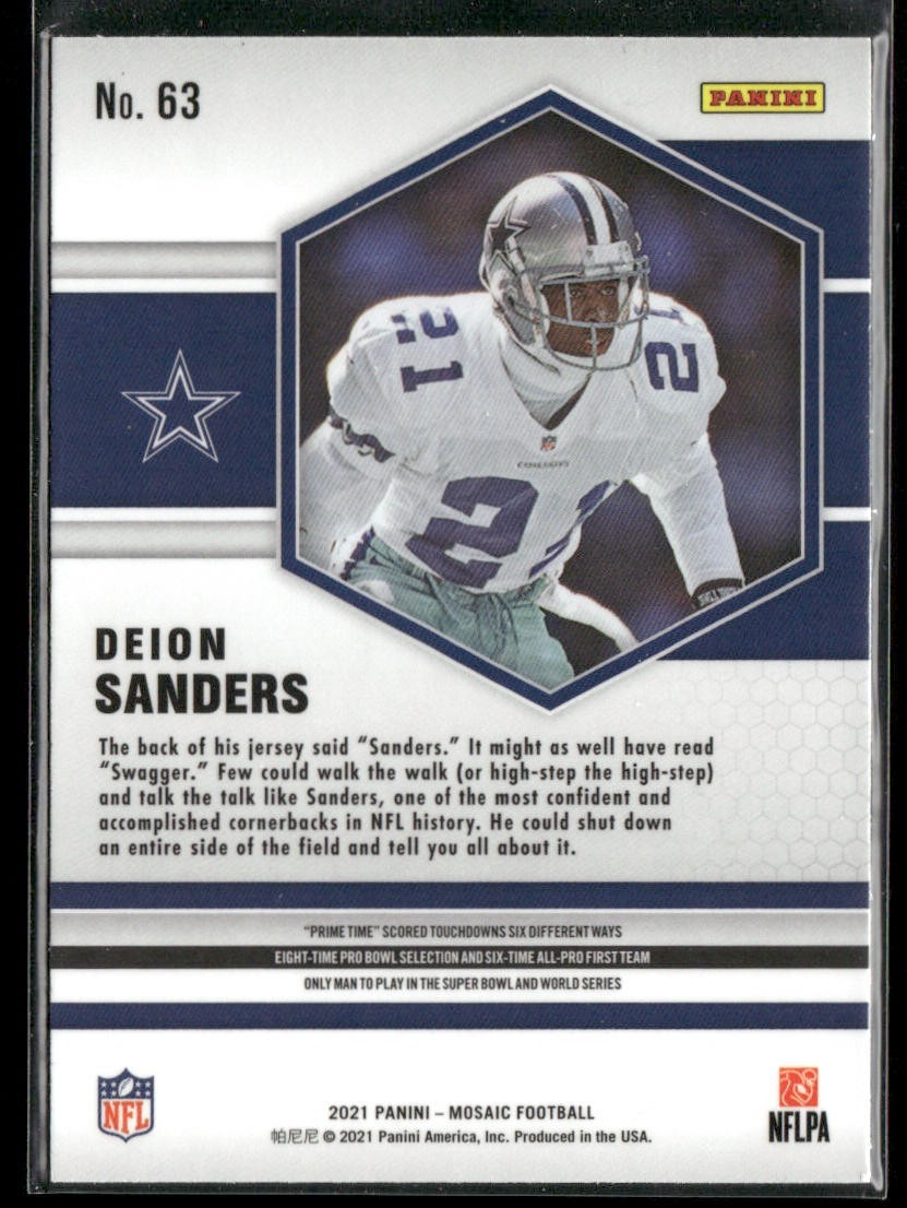 Deion Sanders Player Lot Bundle 10 Different Football Cards DS004 Falcons 49ers back