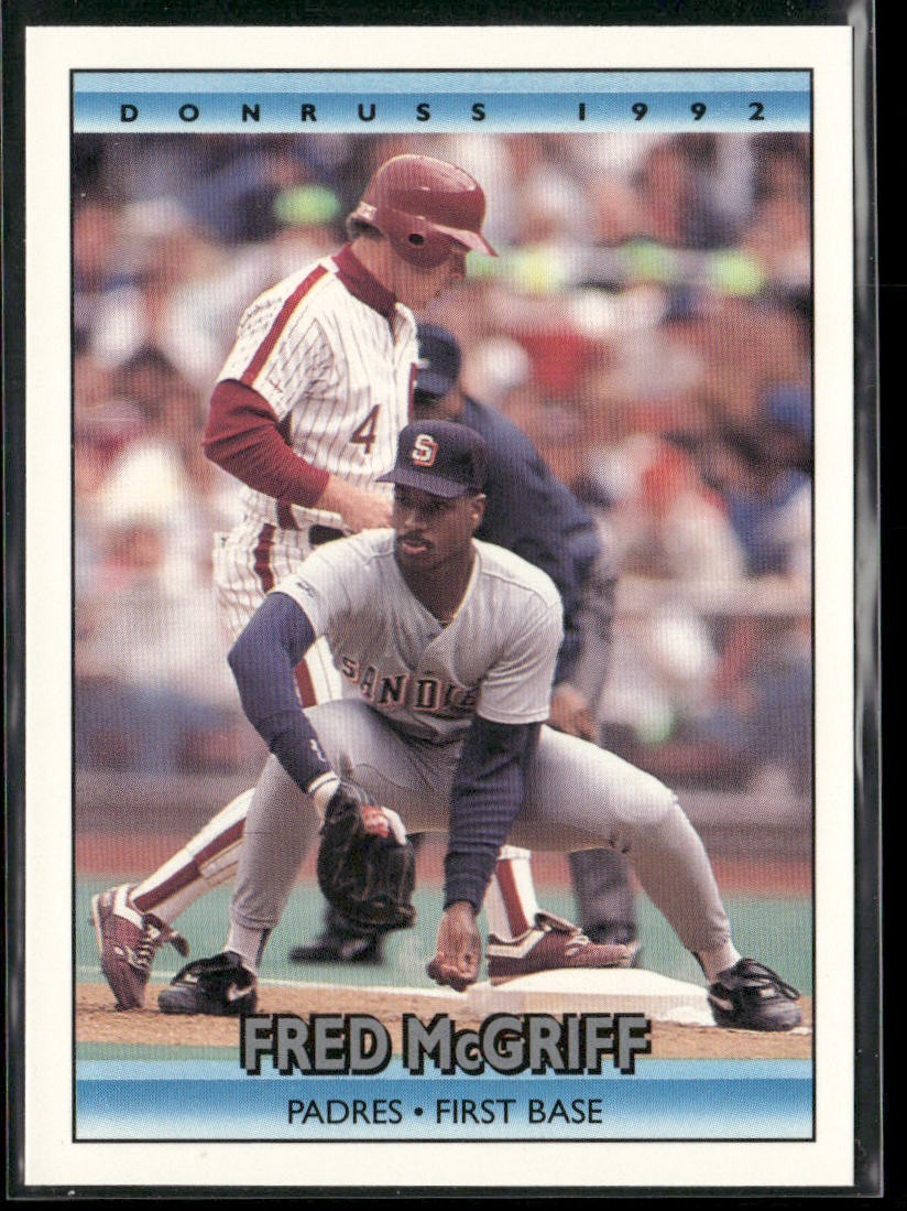 Fred McGriff Player Lot Bundle 10 Different Baseball Cards FM001 Blue Jays back