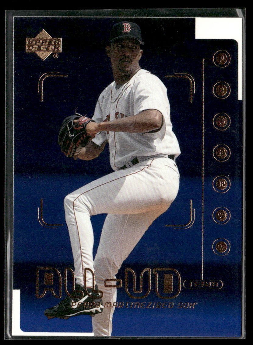 Pedro Martinez Player Lot Bundle 10 Different Baseball Cards PM001 Red Sox back