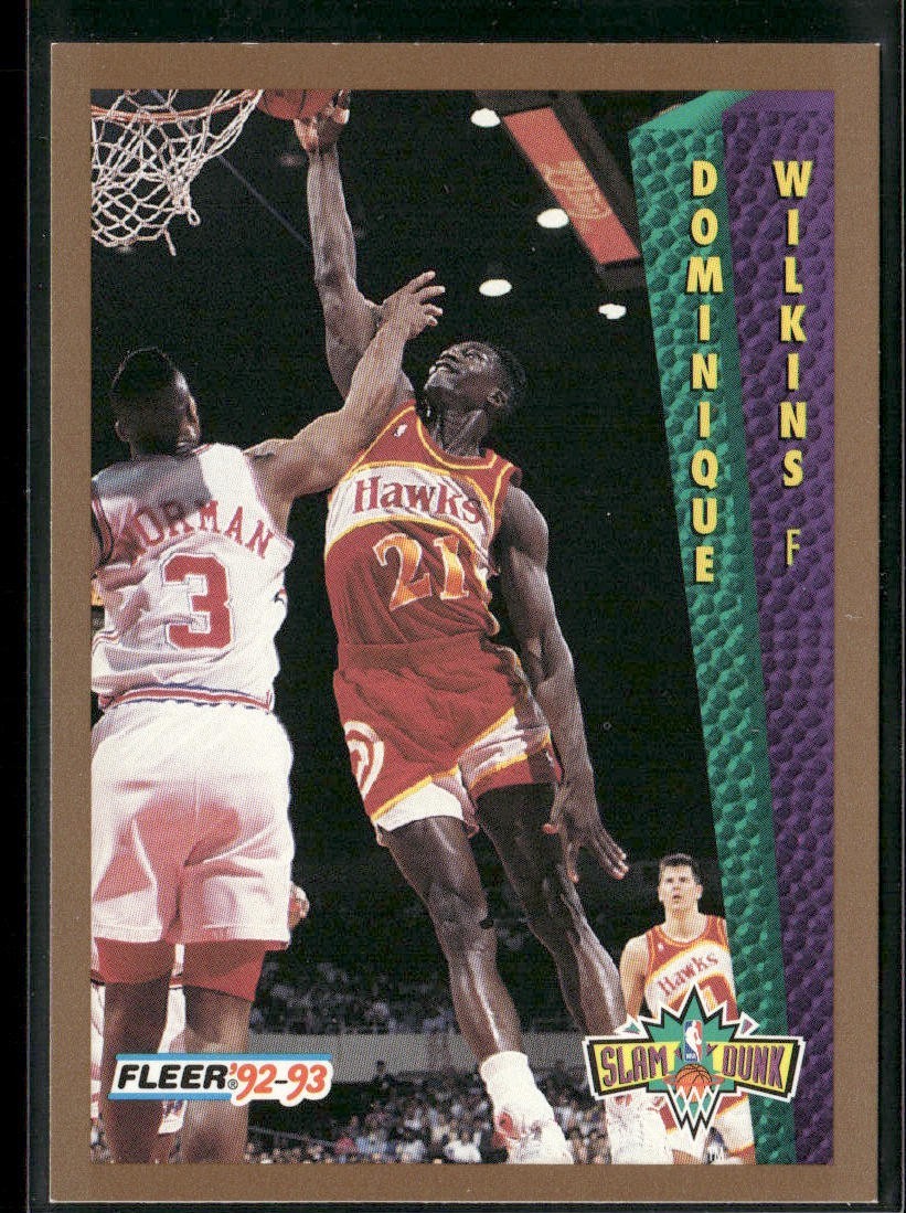 Dominique Wilkins Player Lot Bundle 10 Basketball Cards DW004 Hawks back