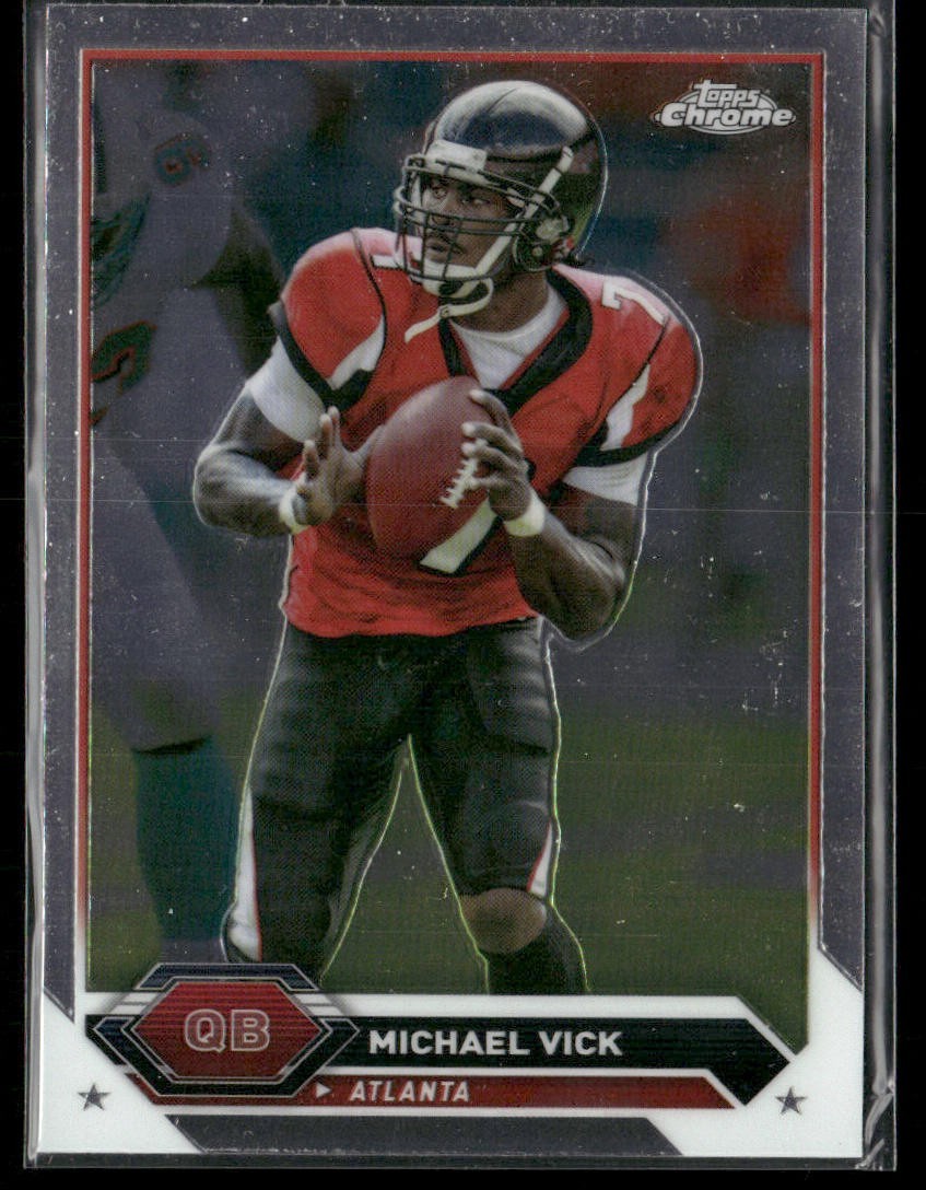 Michael Vick Player Lot Bundle 10 Different Football Cards MV001 Falcons back