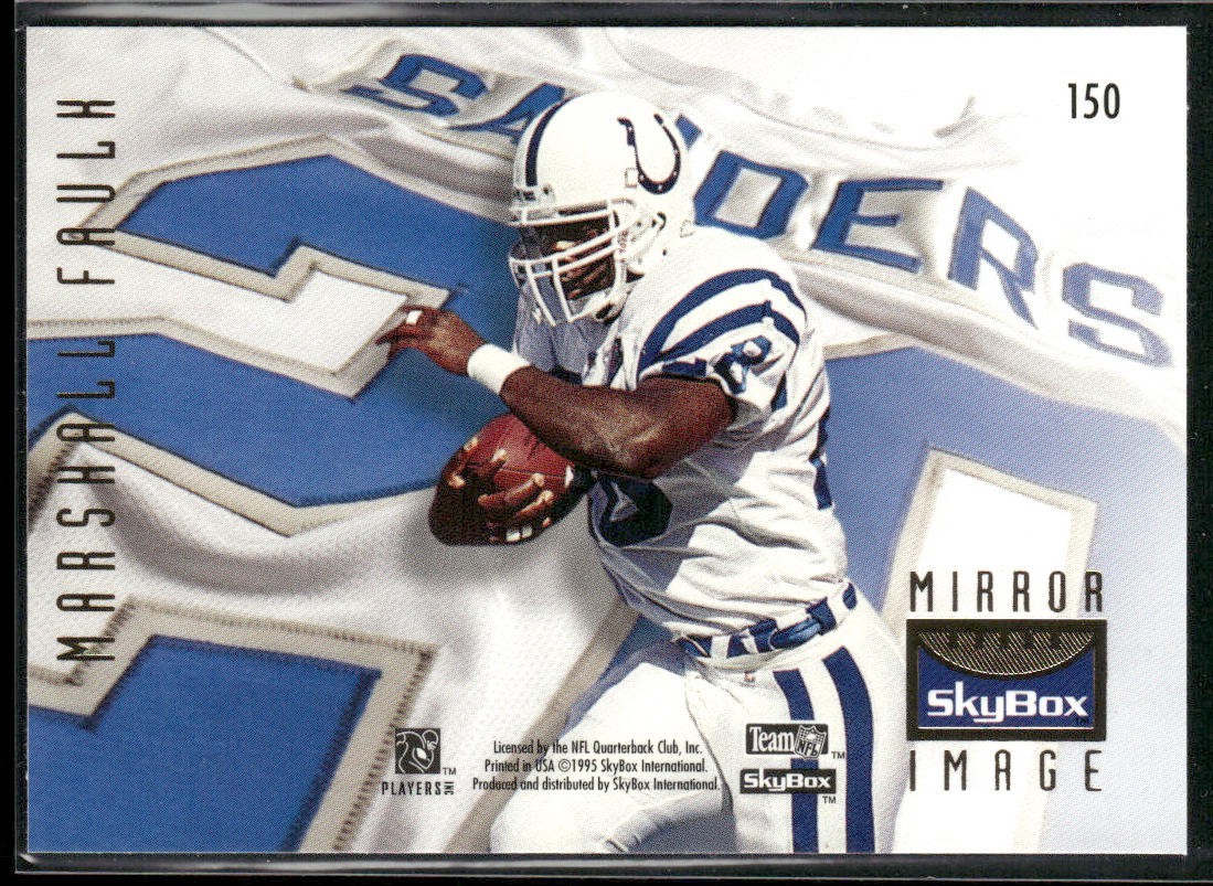 Marshall Faulk Player Lot Bundle 10 Different Football Cards MF001 Colts Rams front