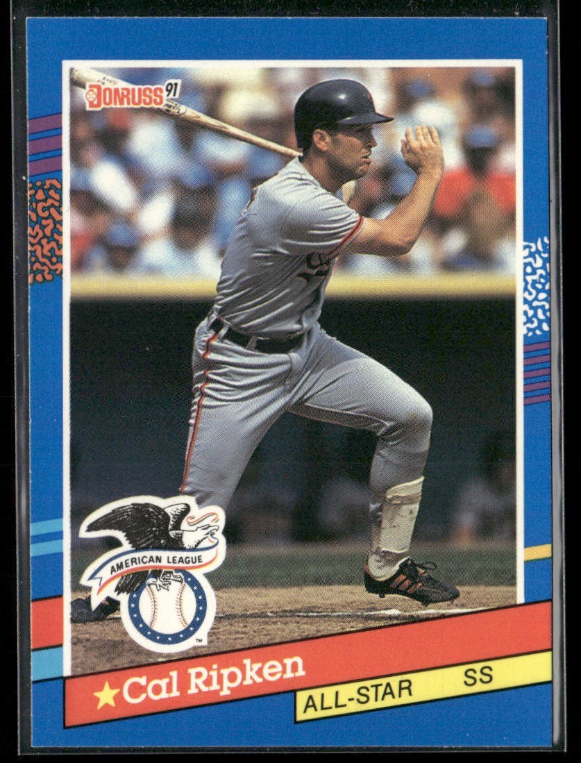 Cal Ripken Jr. Player Lot Bundle 10 Different Baseball Cards CRJ002 Orioles back