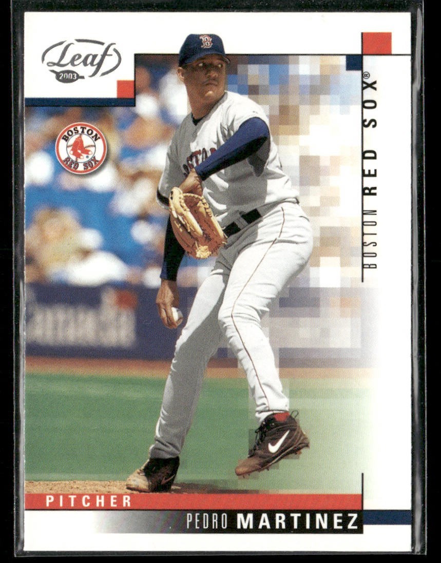 Pedro Martinez Player Lot Bundle 10 Different Baseball Cards PM001 Red Sox back
