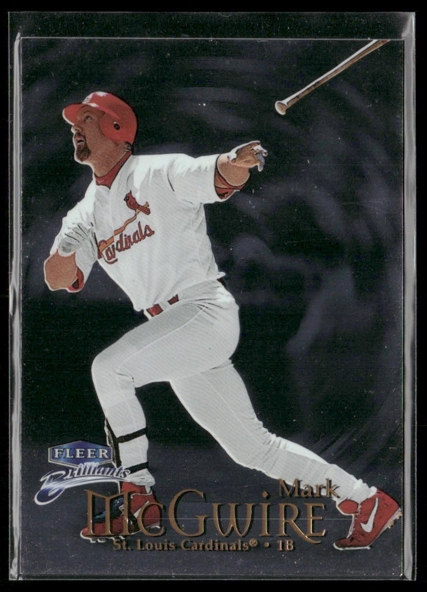 Mark McGwire Player Lot Bundle 10 Different Baseball Cards MM003 Athletics back