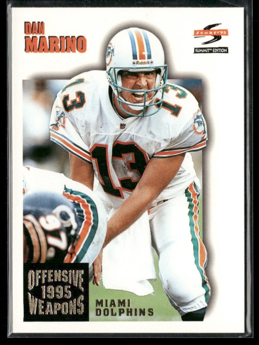 Dan Marino Player Lot Bundle 10 Different Football Cards DM004 Dolphins back