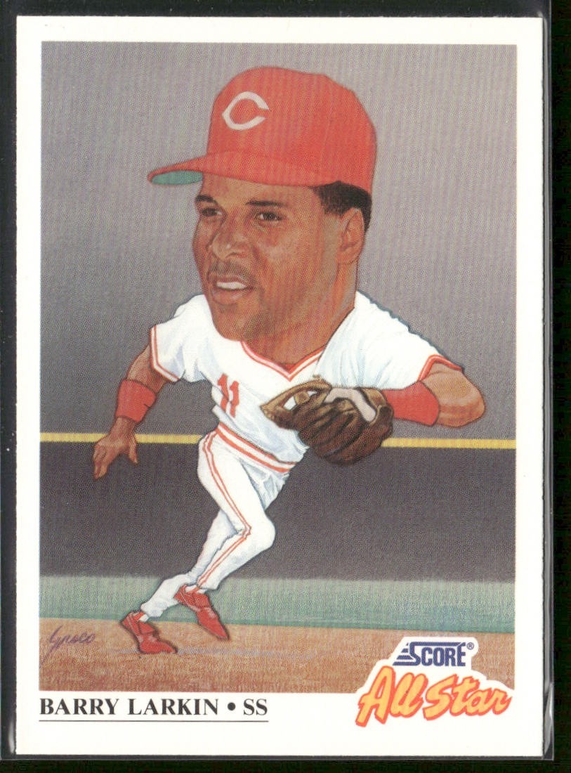 Barry Larkin Player Lot Bundle 10 Different Baseball Cards BL001 Reds front