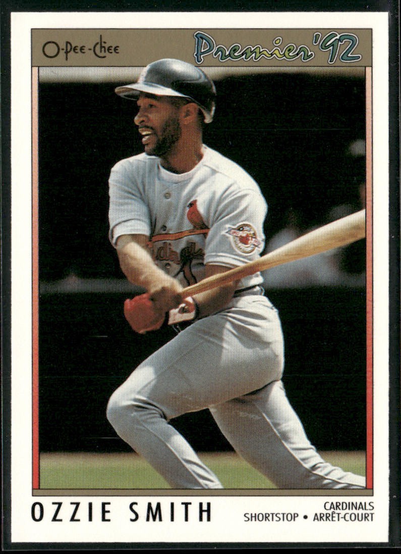 Ozzie Smith Player Lot Bundle 10 Different Baseball Cards OS001 Cardinals back