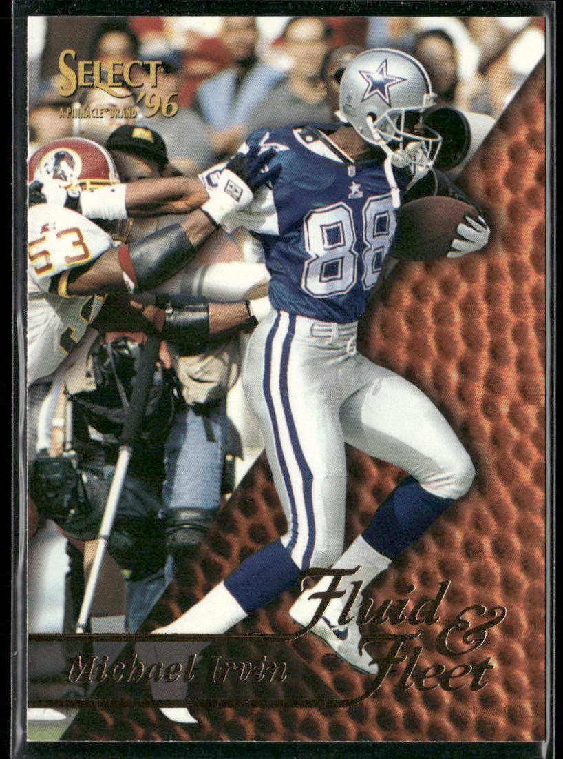 Michael Irvin Player Lot Bundle 10 Different Football Cards MI006 Cowboys back