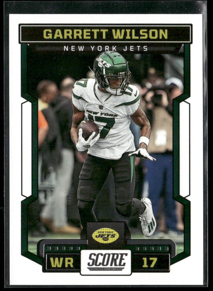 Garrett Wilson Player Lot Bundle 10 Different Football Cards GW001 Jets 1 RC back