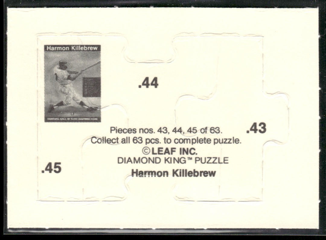 Puzzle Piece Lot Bundle 10 Different Baseball Cards P014 back