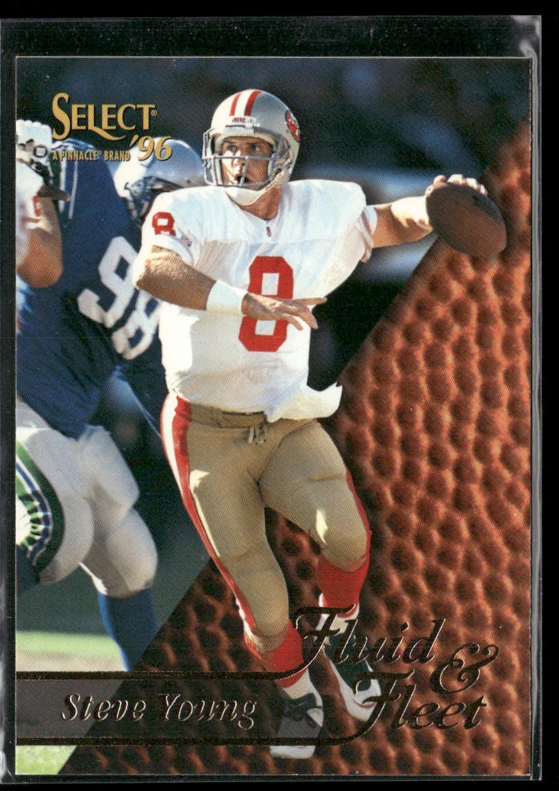 Steve Young Player Lot Bundle 10 Different Football Cards SY006 49ers back