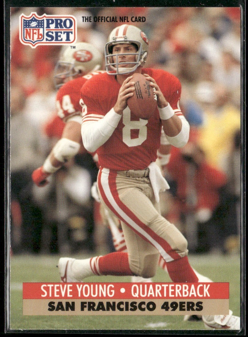 Steve Young Player Lot Bundle 10 Different Football Cards SY007 49ers back