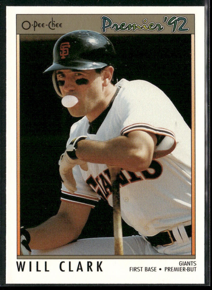Will Clark Player Lot Bundle 10 Different Baseball Cards WC001 Giants back