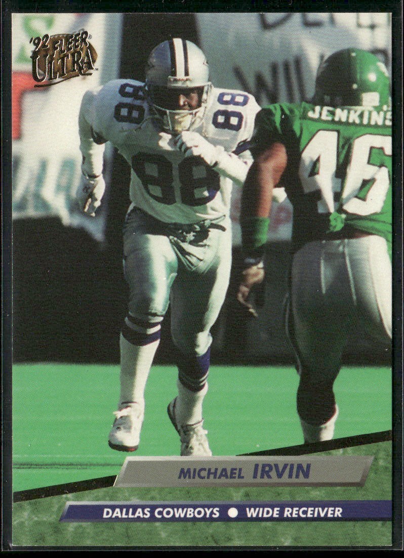 Michael Irvin Player Lot Bundle 10 Different Football Cards MI006 Cowboys back