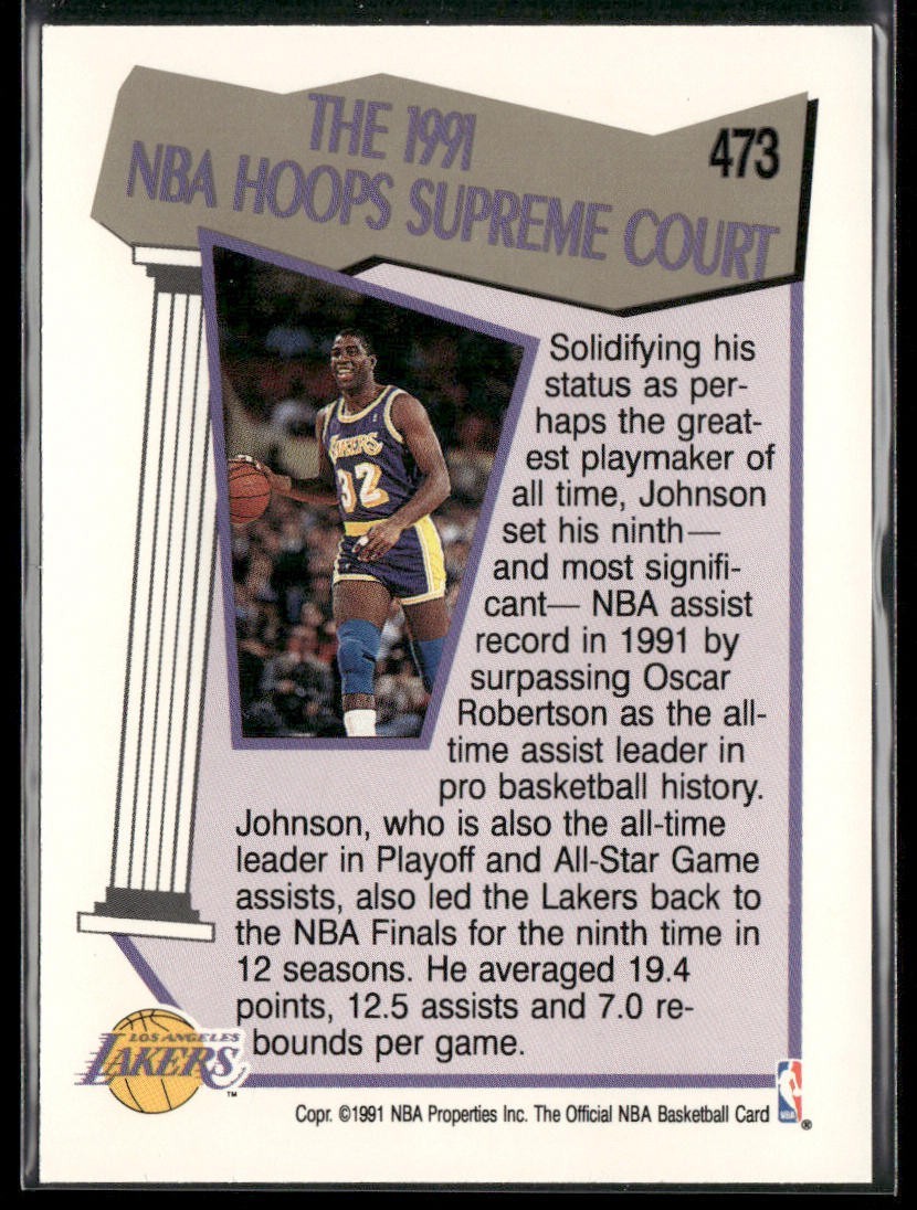 Magic Johnson Player Lot Bundle 10 Basketball Cards MJ001 Lakers back