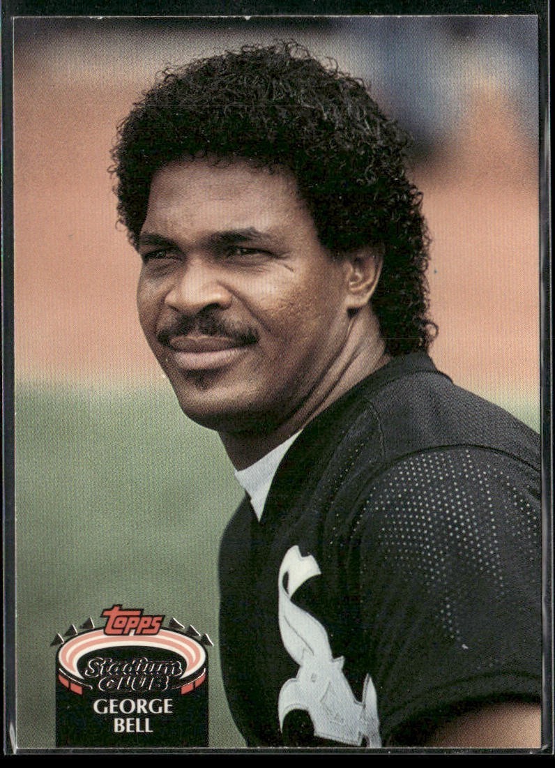 George Bell Player Lot Bundle 10 Different Baseball Cards GB001 Cubs back