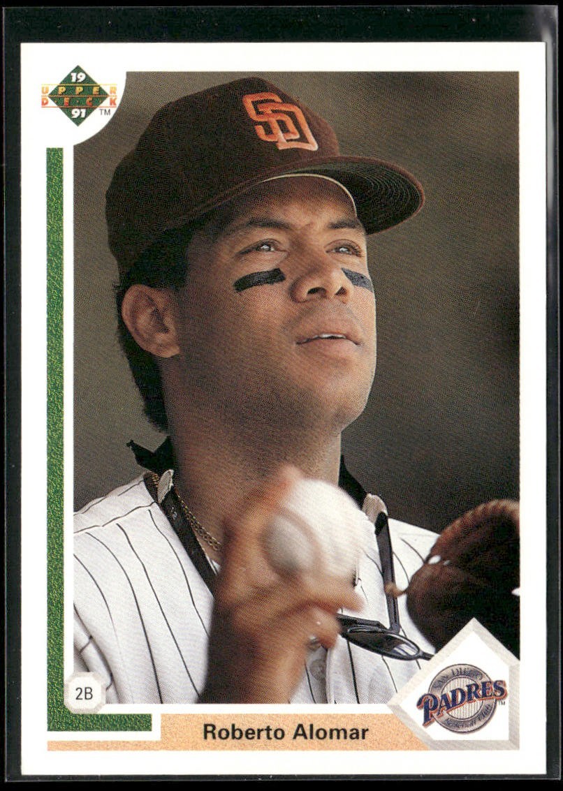Roberto Alomar Lot Bundle 10 Different Baseball Cards RA001 Blue Jays Padres back