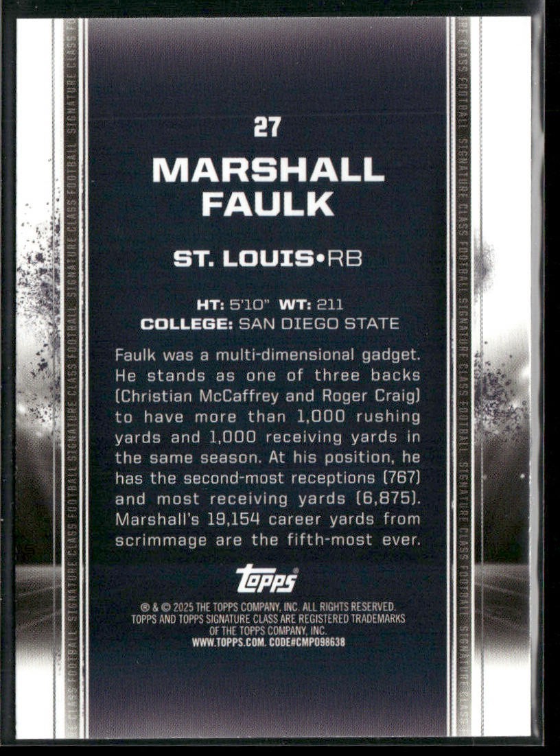 Marshall Faulk Player Lot Bundle 10 Different Football Cards MF004 Colts Rams back