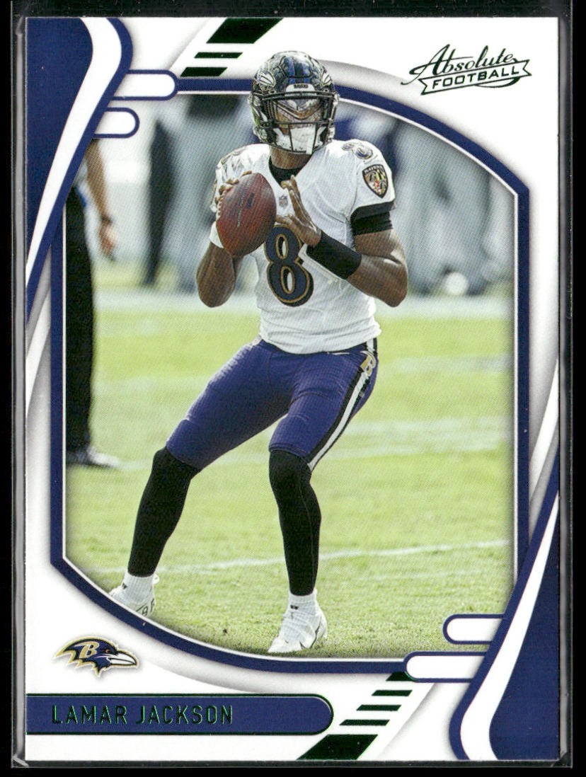 Lamar Jackson Player Lot Bundle 10 Different Football Cards LJ003 Ravens 1 RC back