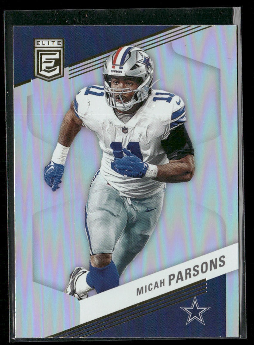 Micah Parsons Player Lot Bundle 10 Different Football Cards MP001 Cowboys back
